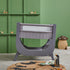 Shnuggle Air Lite Crib in Grey & Bedding Bundle